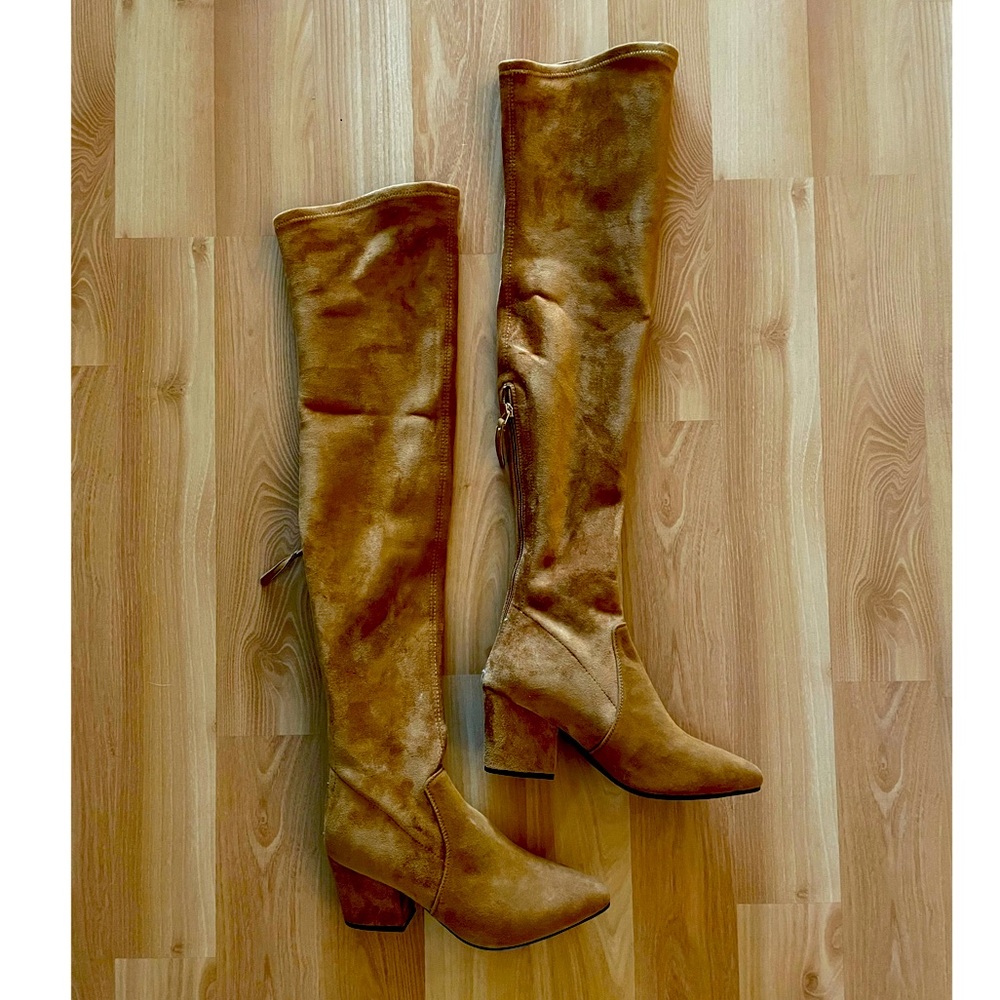 Suede over the knee boots - never worn